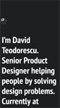 Mobile Screenshot of davidteodorescu.com